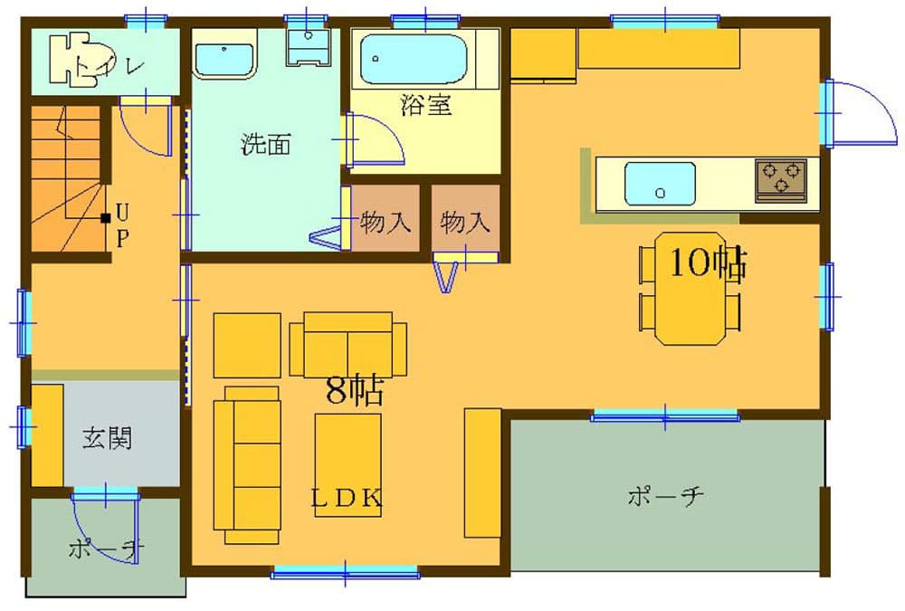 富士宮市淀師の間取り1階