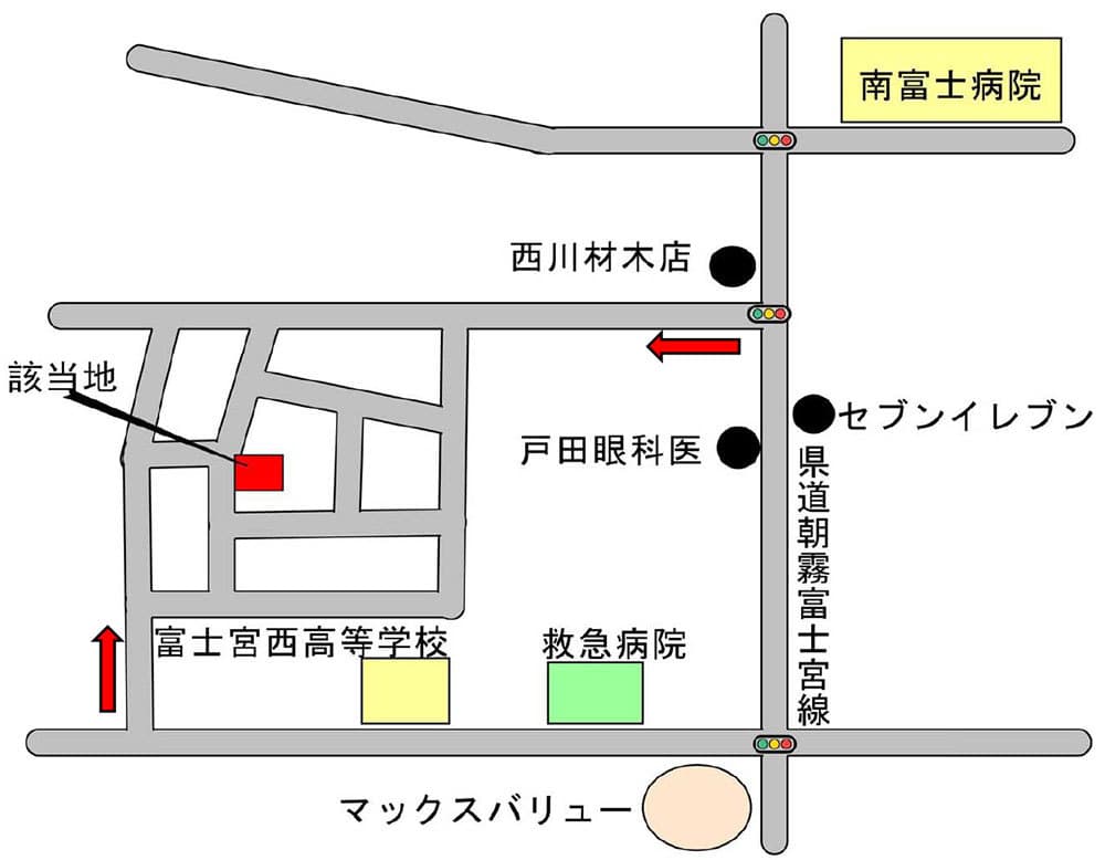 富士宮市淀師の地図