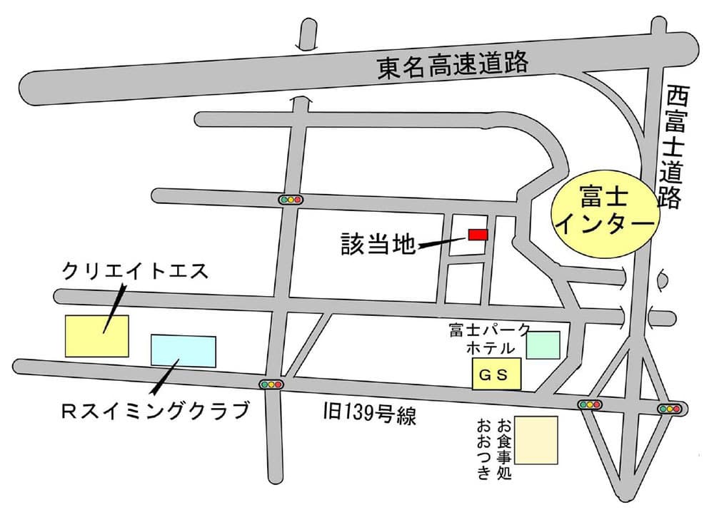 富士市伝法の地図